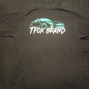 Black T-Fox Brand T-Shirt